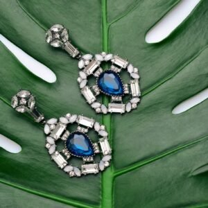 Glass Stone Faceted Crystal Oval