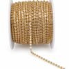 3mm Golden+ Silver Stone Chain for Jewelry Making | Jewelry Raw Materials Bangladesh
