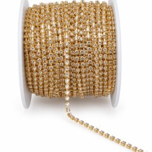 3mm Golden+ Silver Stone Chain for Jewelry Making | Jewelry Raw Materials Bangladesh