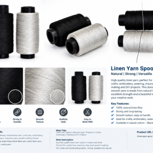 Nylon Yarn for Loom Weaving & Braiding – Strong Craft Thread for Jewelry Making