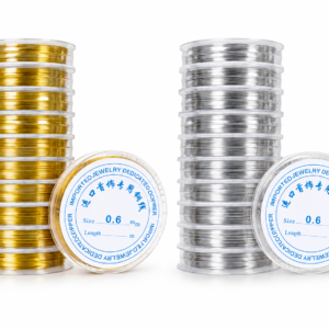 Jewelry Making Wire 0.4mm/ 0.8 – Golden & Silver Copper Wire for DIY Jewelry