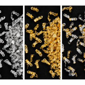 Earring Clip Findings – Silver & Golden | Jewelry Making Supplies