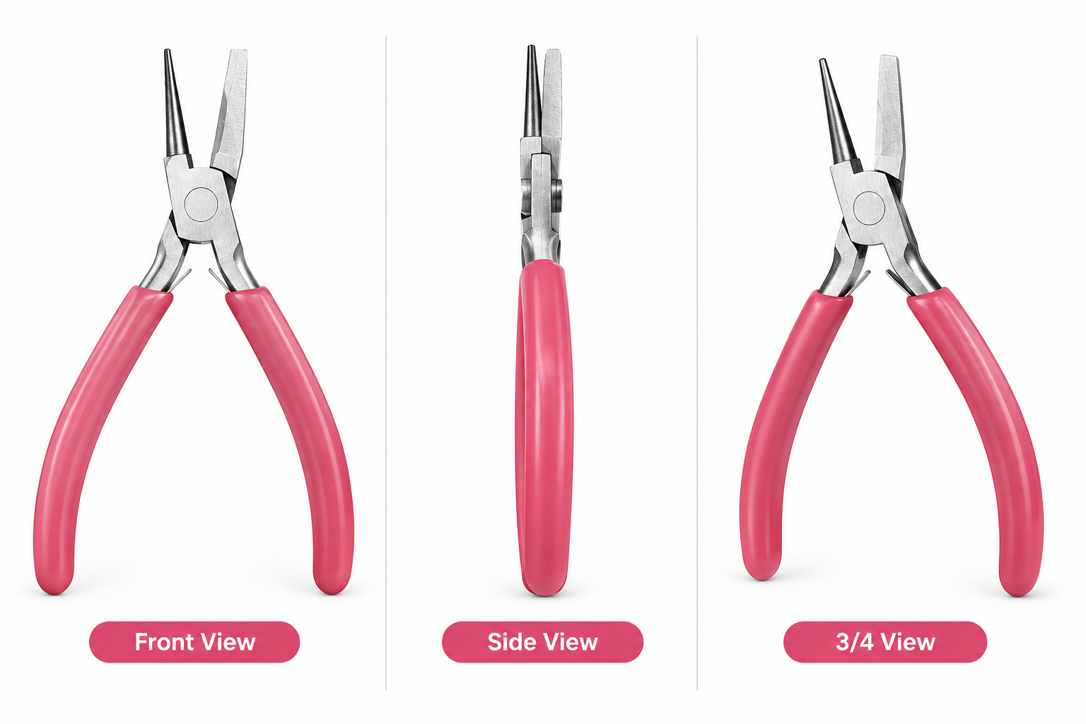 One Side Round Pliers – Jewelry Making Pliers for Wire Bending & Loop Making