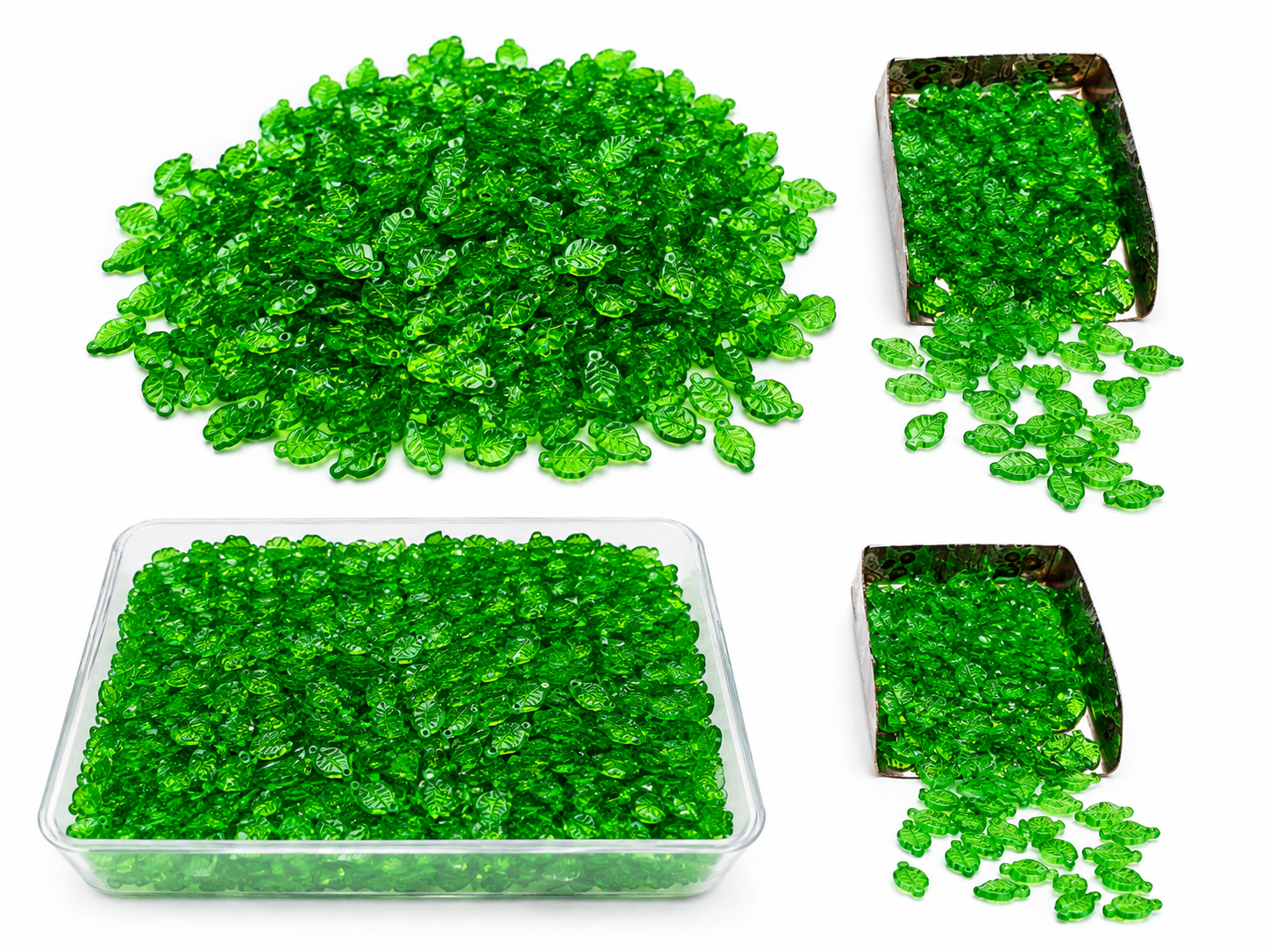 Mini Leaf Charms for Jewelry Making – Small Leaf Beads & Pendants