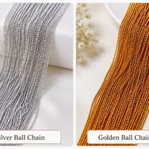 2mm Aluminium Ball Chain | Gold & silver Ball Chain for Jewelry Making