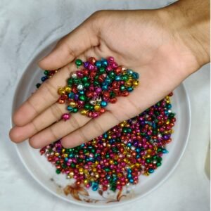 6mm Multicolor Mini Jingle Bells \ junjuni for Jewelry Making, Craft & DIY Decoration