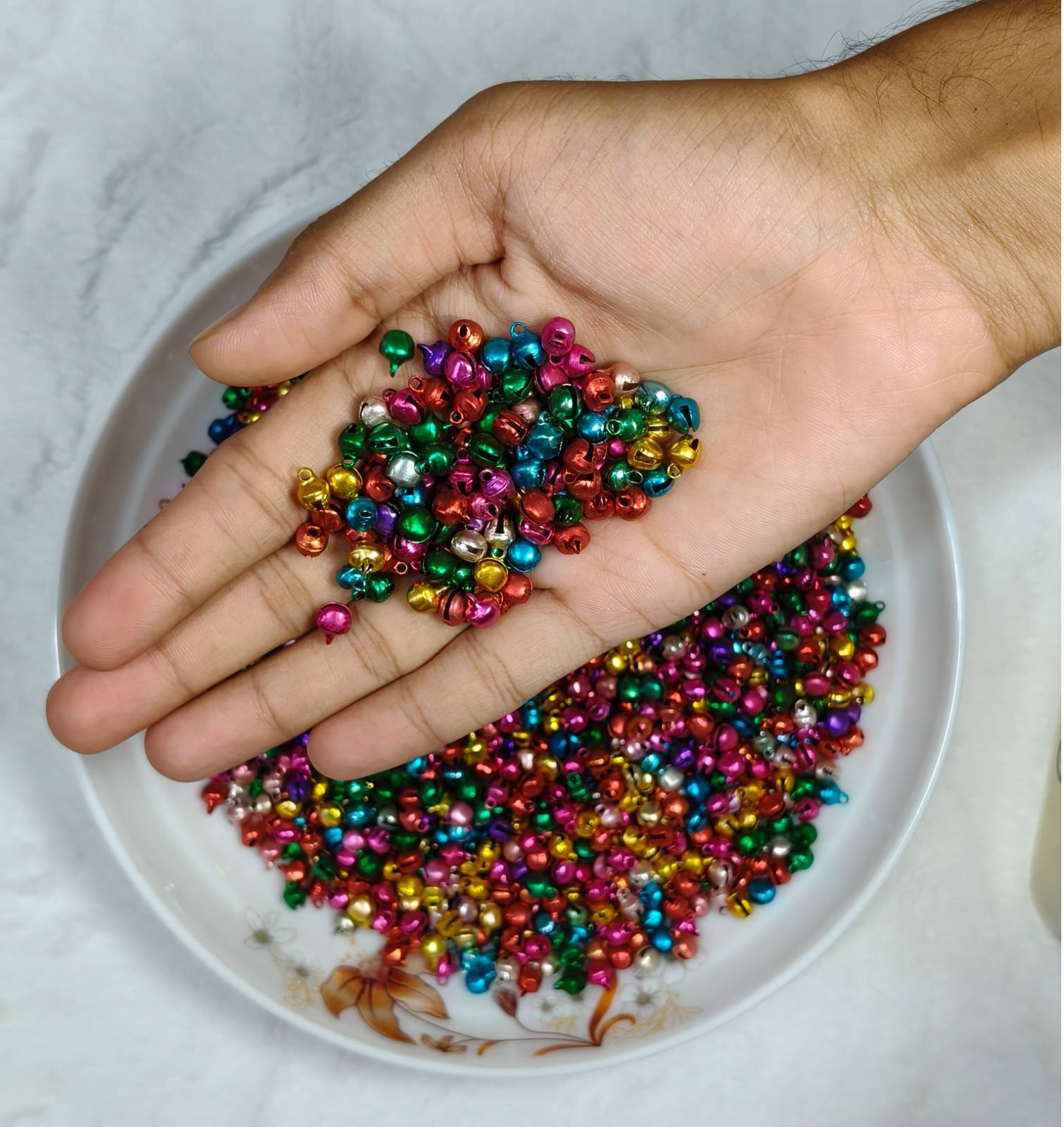6mm Multicolor Mini Jingle Bells \ junjuni for Jewelry Making, Craft & DIY Decoration