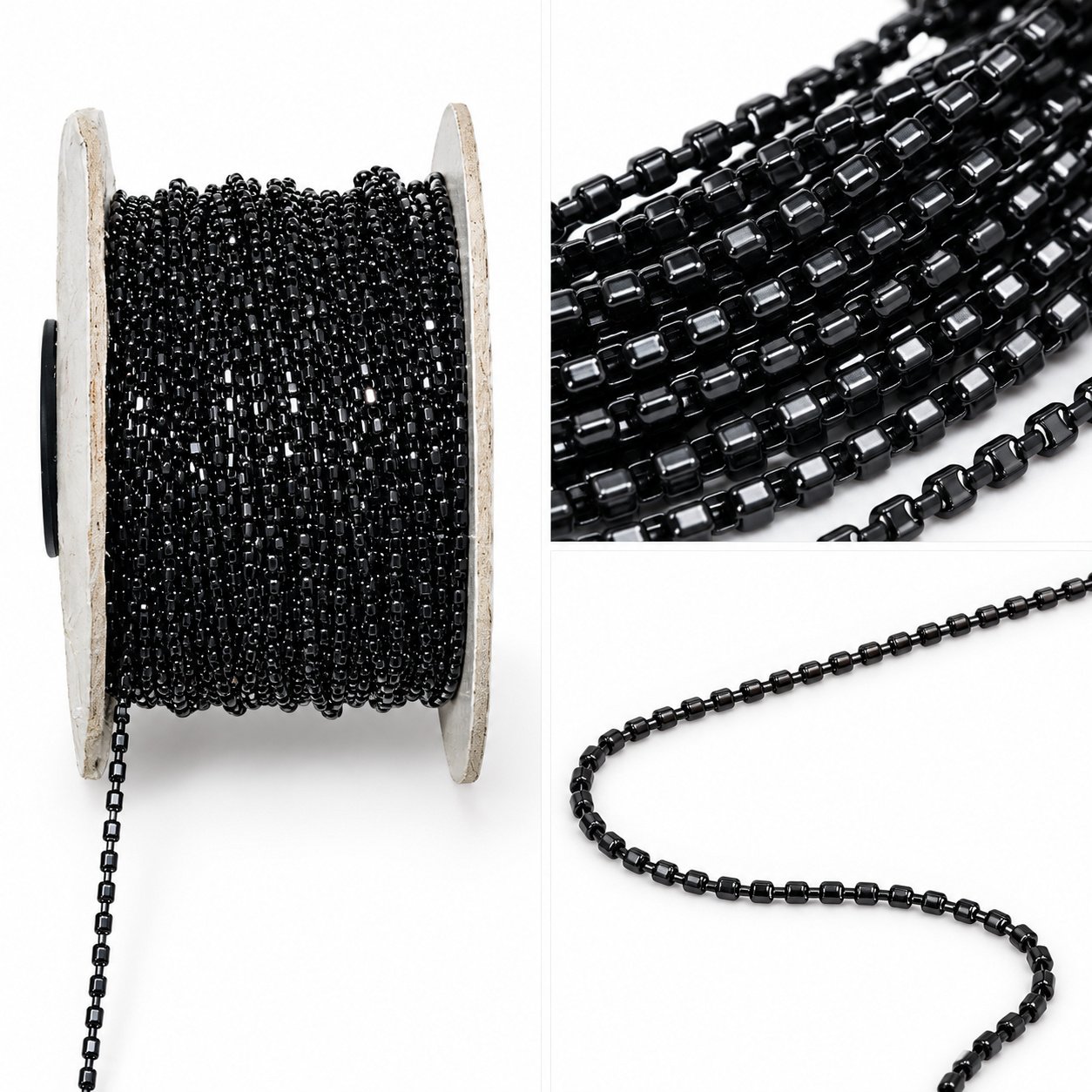 Black Box Chain for Jewellery Making – Premium Quality