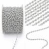 4mm Silver Pearl Chain for Jewellery Making | Jewelry Raw Materials BD